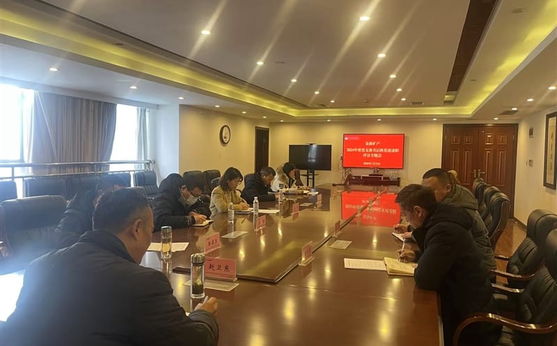 矿勘集团金？蟛橹倏2024年度党支部书记抓党建述职评议专题会