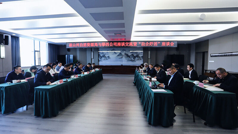 凉山州自然AG真人娱乐局赴攀西公司座谈交流