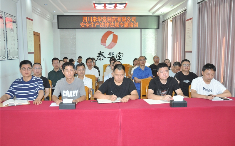 法治赋能清静生产 责任筑牢清静防地——泰华堂制药开展清静生产执律例则专题培训