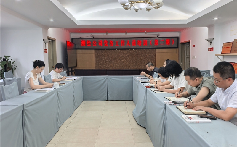 测绘公司开展党务事情职员培训