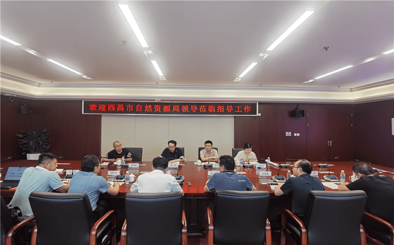 西昌市自然AG真人娱乐局局长宋斌一行到蜀鑫房产调研座谈