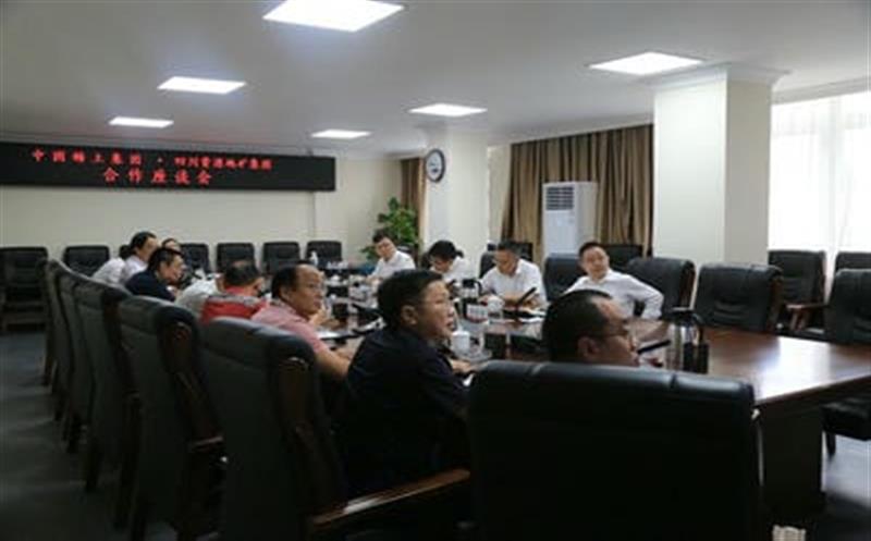 中国稀土集团副总司理胡谷华一行到四川AG真人娱乐地矿集团调研交流