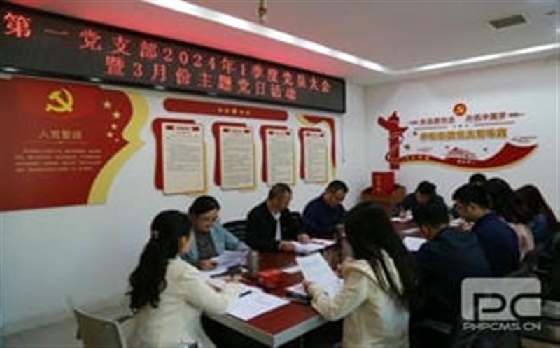 华锋钻探第一党支部召开一季度党员大会暨3月份主题党日运动